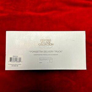 Dept 56 heritage village Poinsettia Delivery Truck